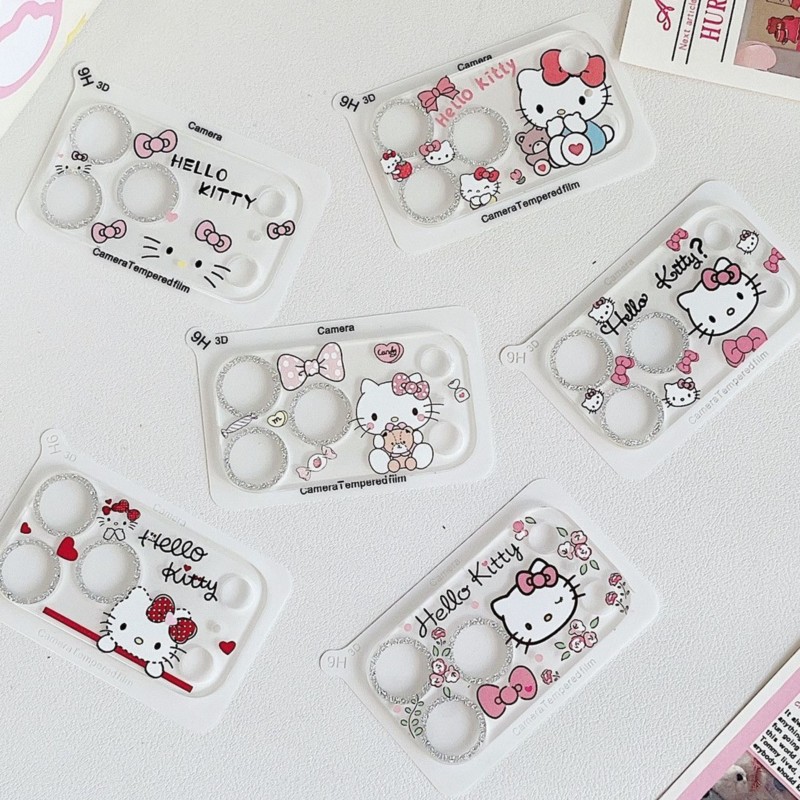 Cute Hello Kitty Glitter Camer - огляд і ціна Tempered Glass Screen 9H