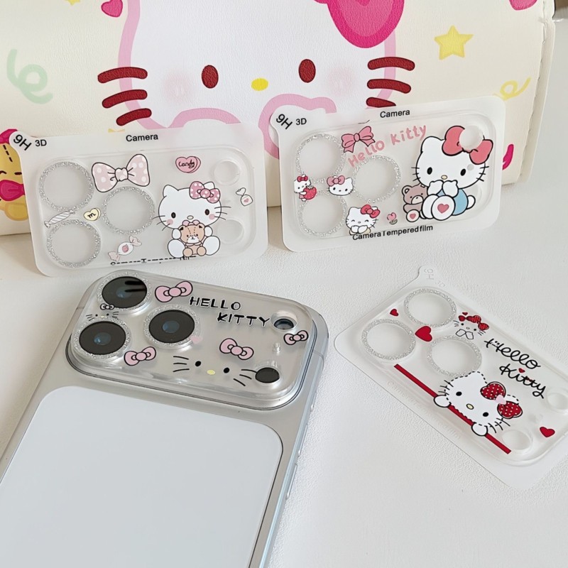 Cute Hello Kitty Glitter Camer - огляд і ціна Tempered Glass Screen 9H