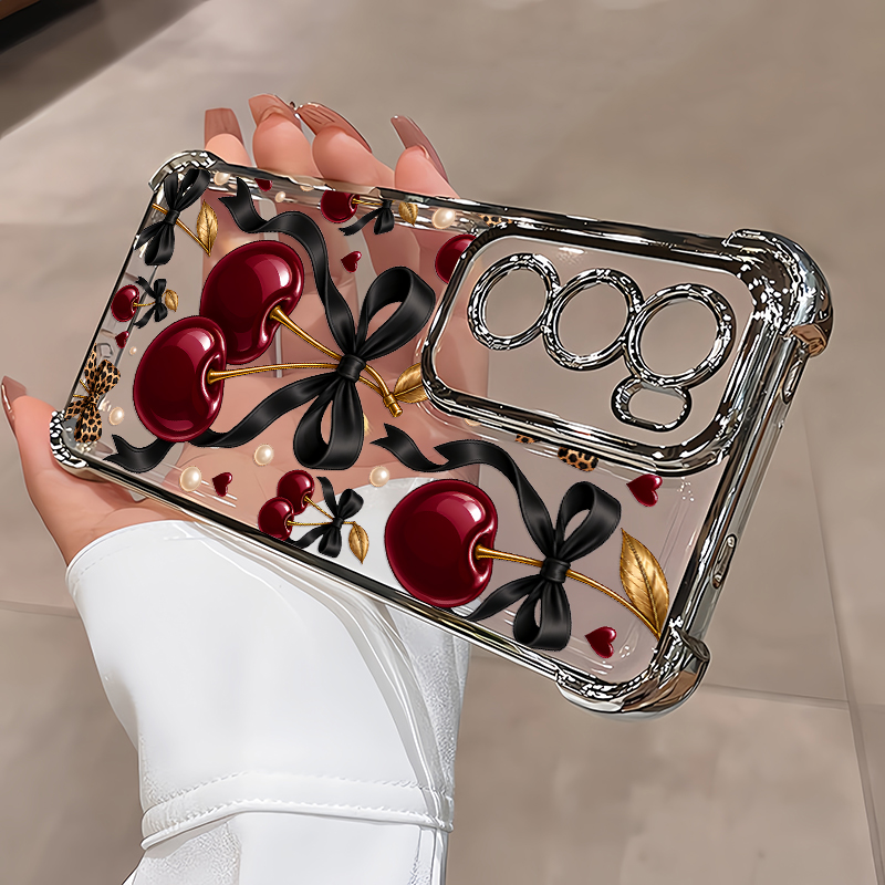 Luxury Wine Red Cherry Leopard - огляд і ціна Oppo Reno 12
